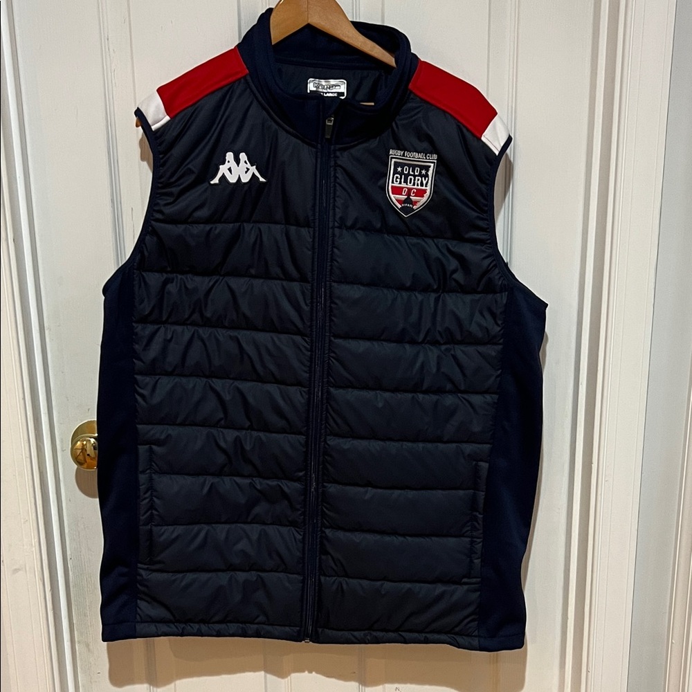 Old Glory Rugby Kappa Navy Quilted Vest